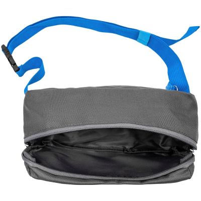 Поясная сумка Sensa, серая с синим-4