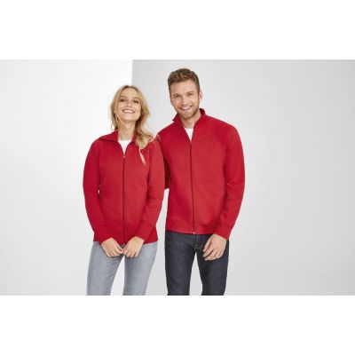 Толстовка женская на молнии Soda 280 серый меланж-4