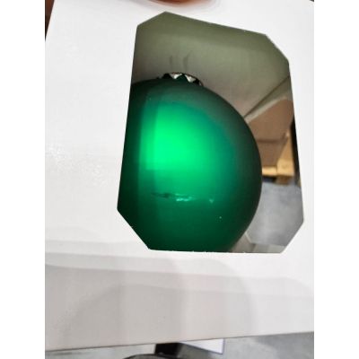 Оформительский шар Finery, 10 см, матовый зеленый-3