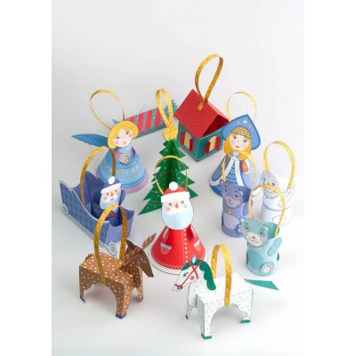 Книжка-вырезалка «Новогодние игрушки»-5