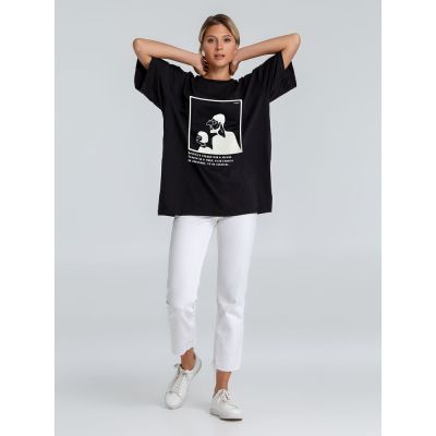 Футболка оверсайз «Леон», черная-2