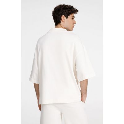 Футболка оверсайз унисекс T9, молочно-белая-3