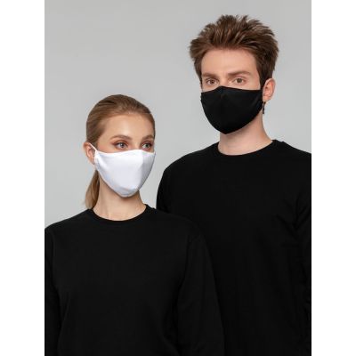 Маска для лица, белая-8