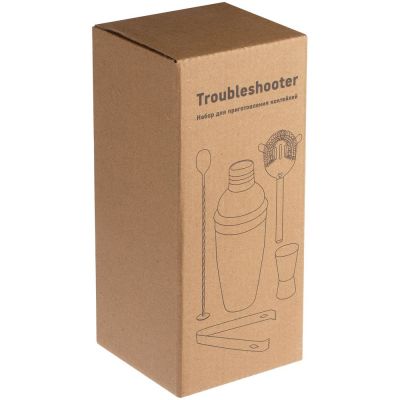 Набор для приготовления коктейлей Troubleshooter, серебристый-3