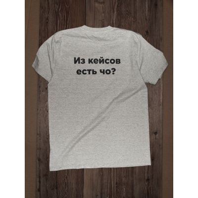 Футболка унисекс T-Bolka 160, серый меланж-6