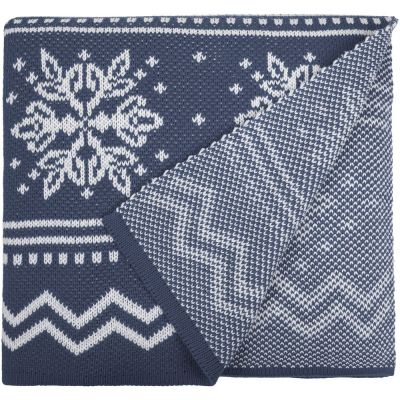 Плед Elnik, серый с молочно-белым-1