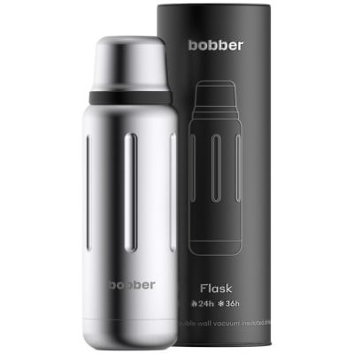 Термос Flask 470, вакуумный, стальной матовый-1