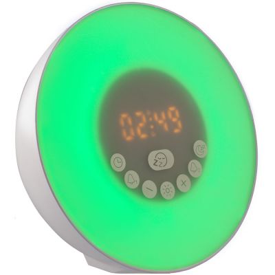 Лампа-колонка dreamTime для пробуждения светом и музыкой, белая-4