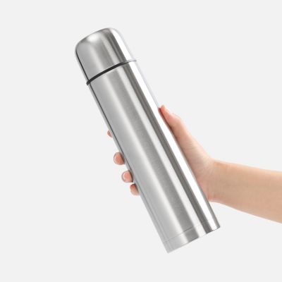 Термос Plain 1000, ver.2, серебристый-5