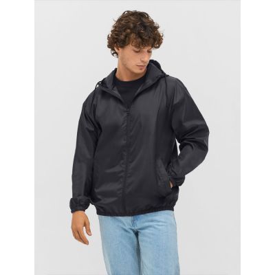 Ветровка унисекс Shield, черная-3