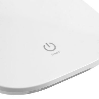 Настольная лампа с часами и календарем Office Torch, белая-6