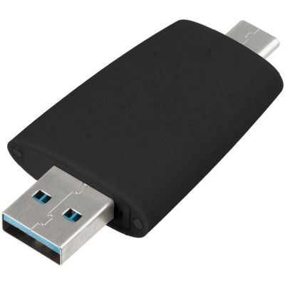 Флешка Pebble Type-C, USB 3.0, черная, 32 Гб-2