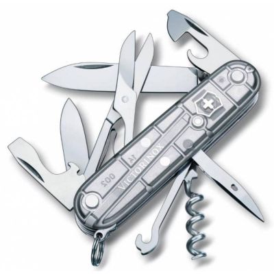 Офицерский нож Climber 91, прозрачный серебристый-0
