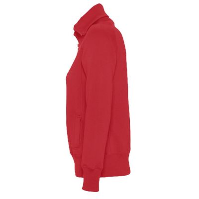 Толстовка женская на молнии Soda 280 красная-2