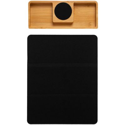 Настольный органайзер Midstream с зарядкой и ковриком для мыши-3