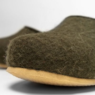 Домашние валенки Cant, зеленые (олива)-1
