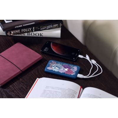 Аккумулятор Uniscend Starry с подсветкой, 5000 мАч, синий-7