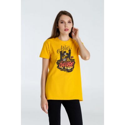 Футболка «После нас — хоть потоп», желтая-3