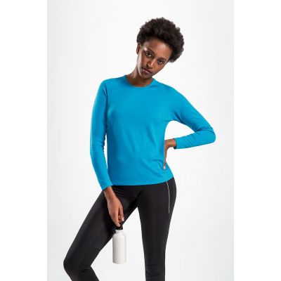 Футболка с длинным рукавом Sporty LSL Women, белая-3