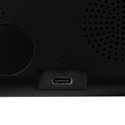 Станция беспроводной зарядки с часами Electron, ver.2, черная-9