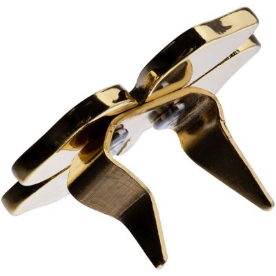 Шильдик «Счастливый клевер», золотистый-3