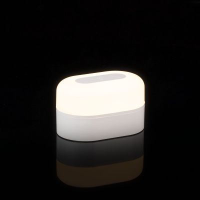 Станция беспроводной зарядки с колонкой и ночником Trilogy, белая-12