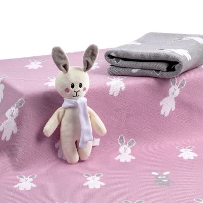 Набор детский с зайками Beastie Toys, розовый-5