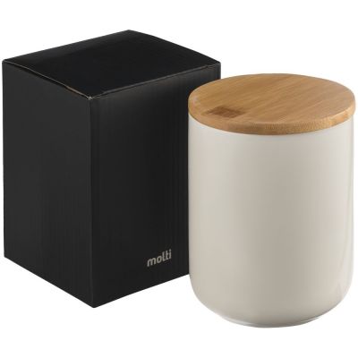 Банка для хранения Bambic с бамбуковой крышкой-4