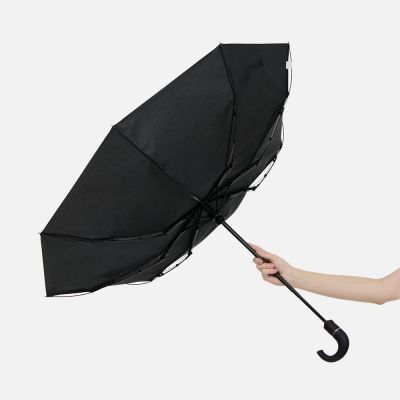 Зонт складной Hooklook, черный-6