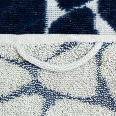 Полотенце Giraffe, большое, бежевое с синим-3