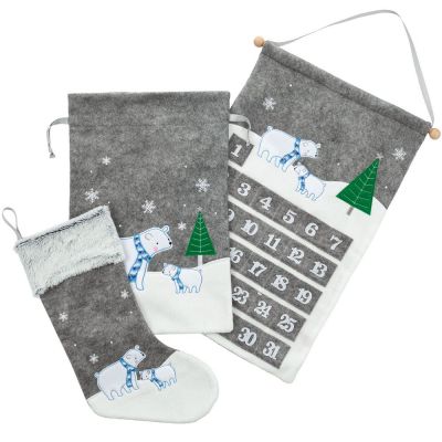 Носок для подарков Noel, с медведями-4