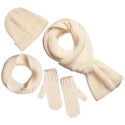 Варежки Nordkyn, молочно-белые-2