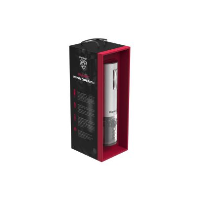 Винный набор с электрическим штопором Nemi, серебристый-5