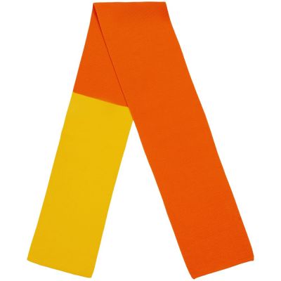Шарф Real Talk Duo, желтый с апельсиновым-3