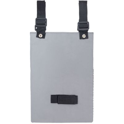 Велосумка Manifest из светоотражающей ткани, серая-1