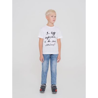 Футболка детская «Я буду отдыхать», белая-5