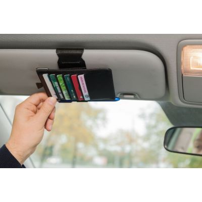 Органайзер Destinator на солнцезащитный козырек, коричневый-6