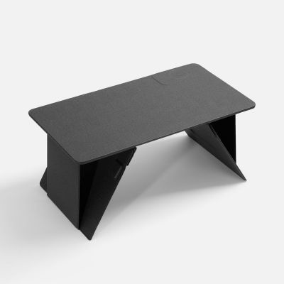 Складной стол для ноутбука с беспроводной зарядкой Kickstand Table, серый-1