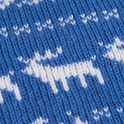 Плед Holidale, синий с молочным-6