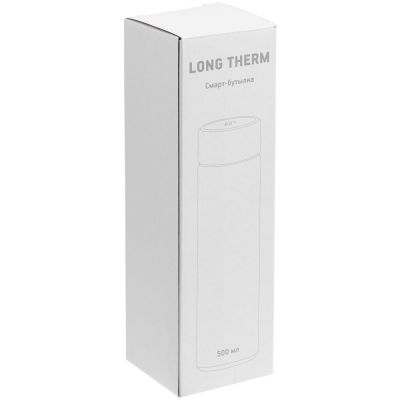 Смарт-бутылка с заменяемой батарейкой Long Therm, черная-8