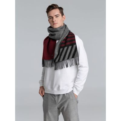 Шарф Charming, коричневый с оранжевым-9