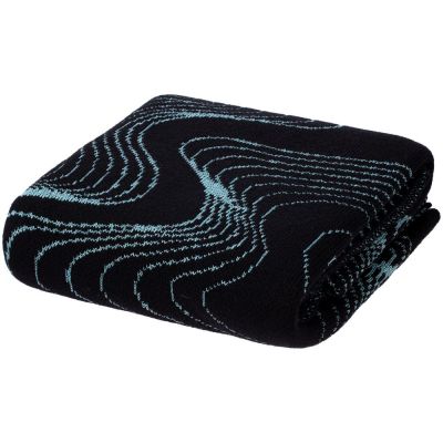 Плед Lumi Lure, черный с голубым-4