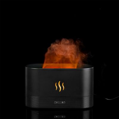 Увлажнитель-ароматизатор с имитацией пламени Fuego ver.2, черный-0