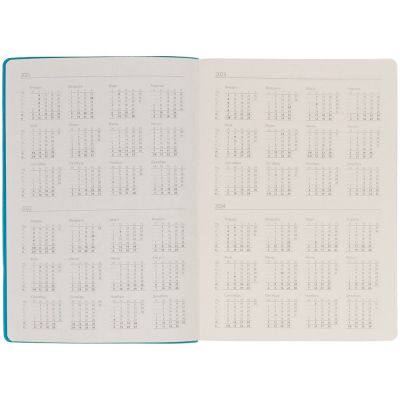 Ежедневник Flexpen Black, недатированный, черный с бирюзовым-6