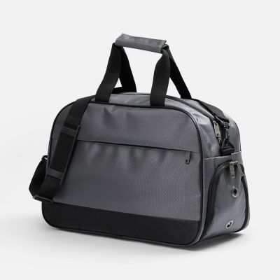 Спортивная сумка Atlantes, светло-серая с черным-0