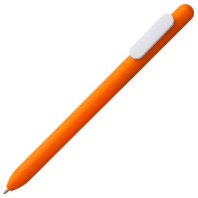 Ручка шариковая Swiper, оранжевая с белым-0