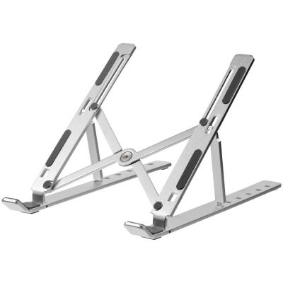 Подставка для ноутбука и планшета Scaffold, серебристая-0