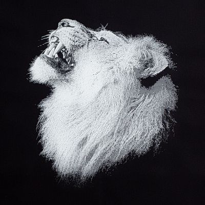 Холщовая сумка Like a Lion, черная-2