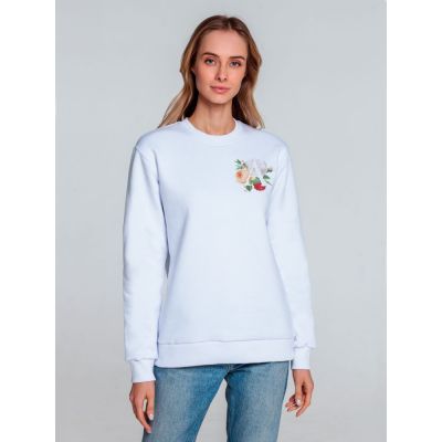 Толстовка «Цветочная азбука: А», белая-1