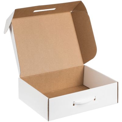 Коробка самосборная Light Case, белая, с белой ручкой-1